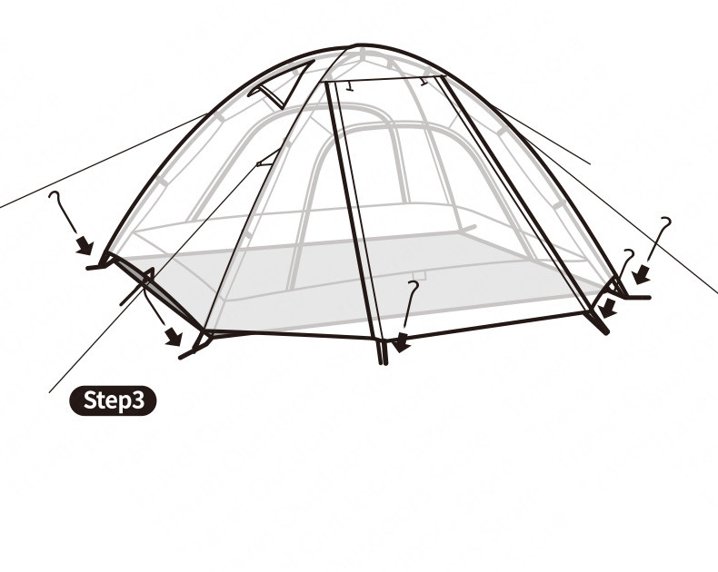 Cheap Goat Tents  P Series Camping Tent Ultralight 2