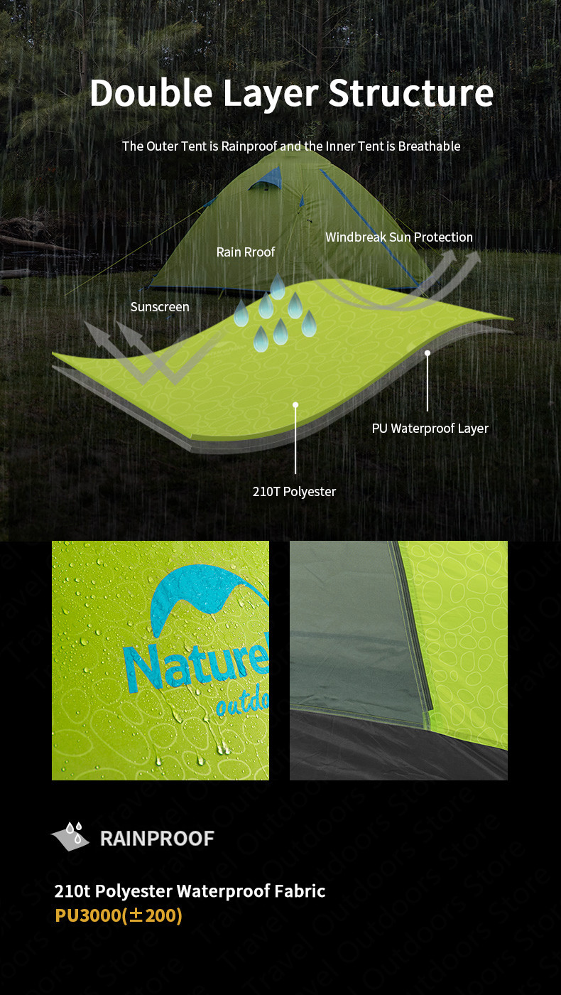 Cheap Goat Tents  P Series Camping Tent Ultralight 2