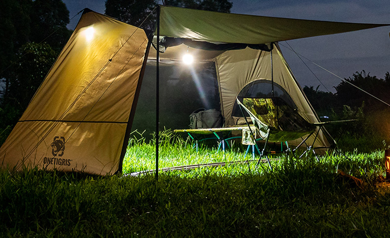 Cheap Goat Tents One Tiger Independent Tent Outdoor Living Room Jungle Survival Shelter Rainproof Ventilation Retro Military Curtain Camping Tent