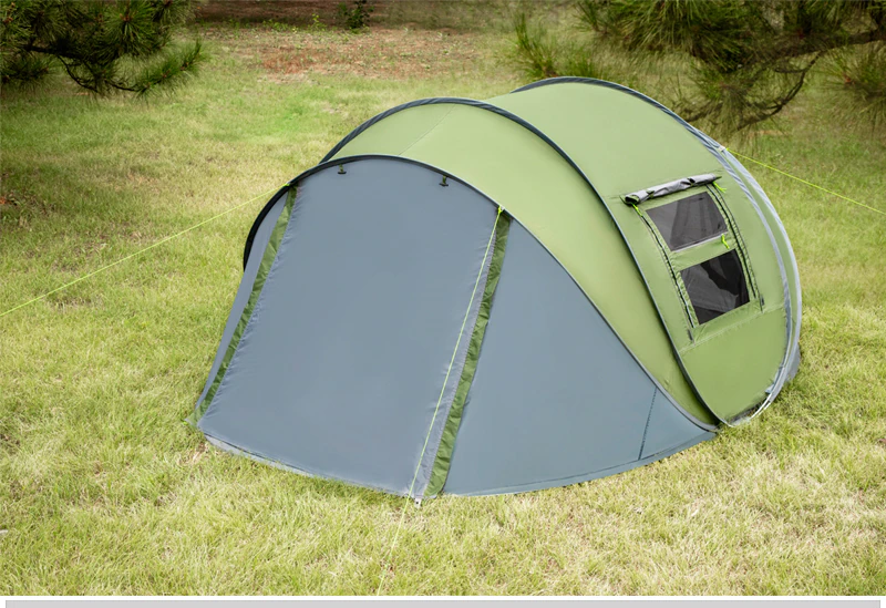 Cheap Goat Tents Outdoor Camping Tent Speed Open Tents Throw Pop Up Hiking Automatic Season Family Party Beach Tents Large Space Free Shipping