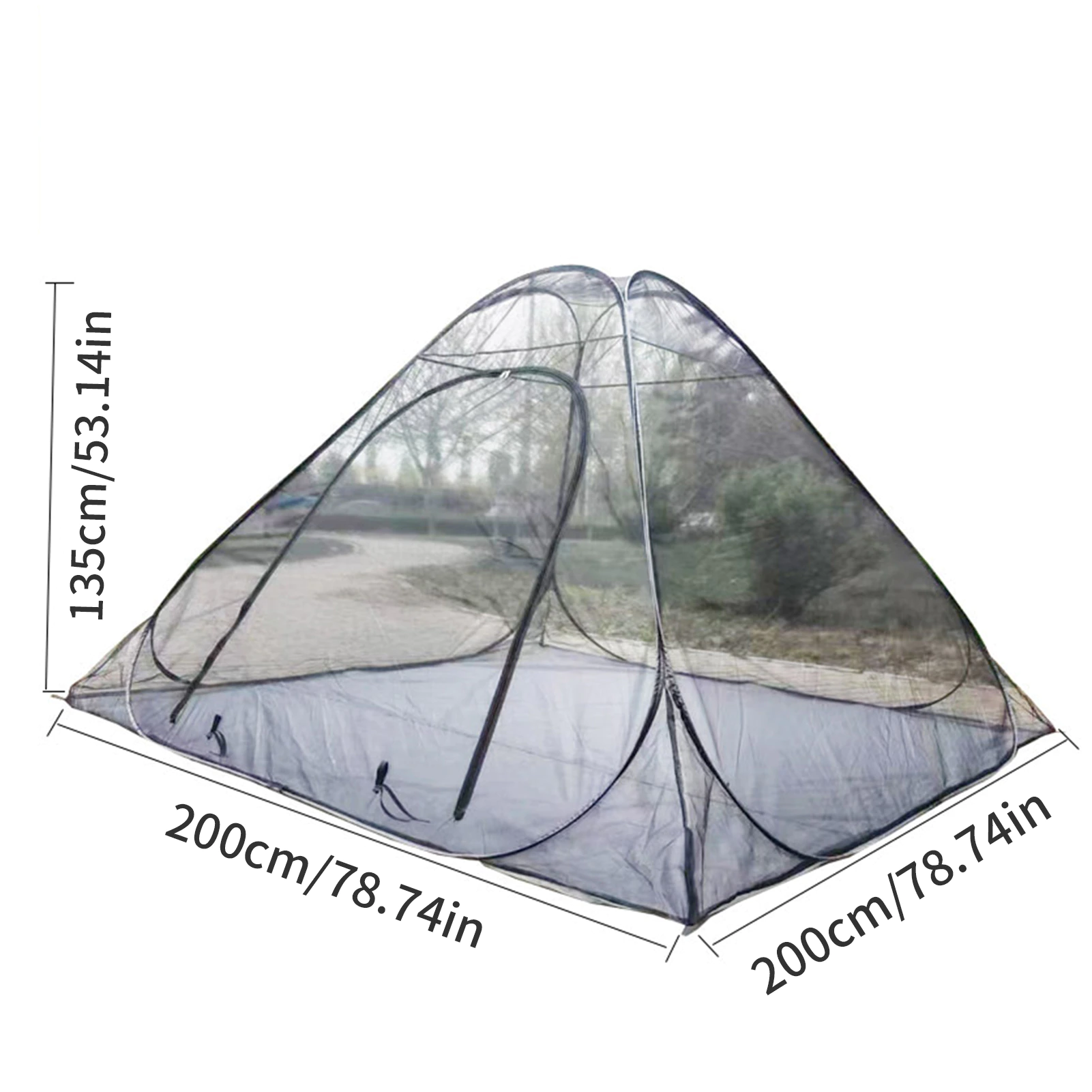 Cheap Goat Tents Outdoor Insect Tent Travel Mesh Tent Camping Insect Net Indoor Insect Reject 3 Corner Post Canopy Curtain Bed Hanging Bed