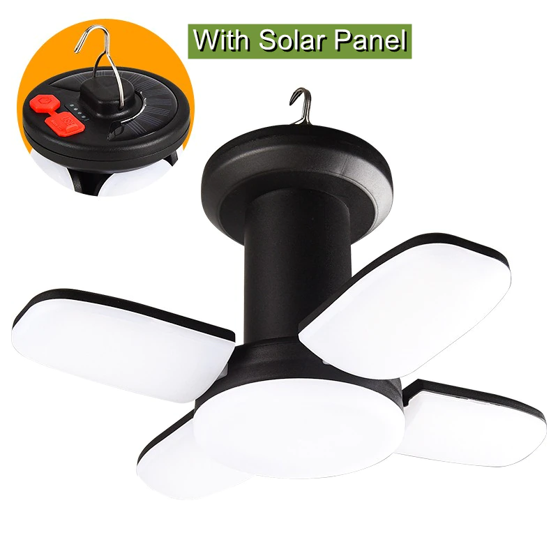 Cheap Goat Tents Outdoor Lighting Led Leaf Camping Lamp Hung Emergency Solar Usb Rechargeable Tent Camping Lights Fishing Travel Lanterns