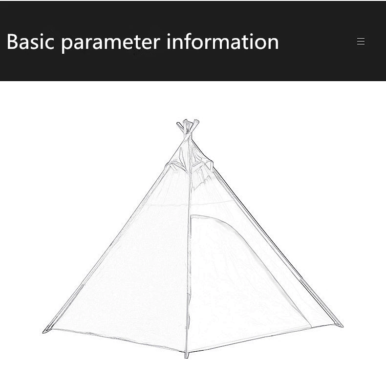 Cheap Goat Tents Outdoor Three Season Cotton Canvas Camping Pyramid Tent Adult Teepee Tent Indian Tipi Tent For 3