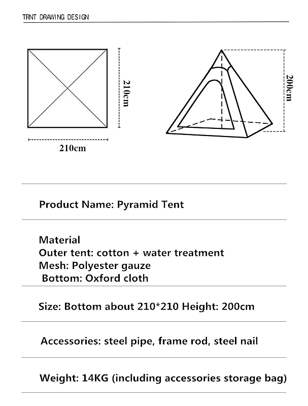Cheap Goat Tents Outdoor Three Season Cotton Canvas Camping Pyramid Tent Adult Teepee Tent Indian Tipi Tent For 3