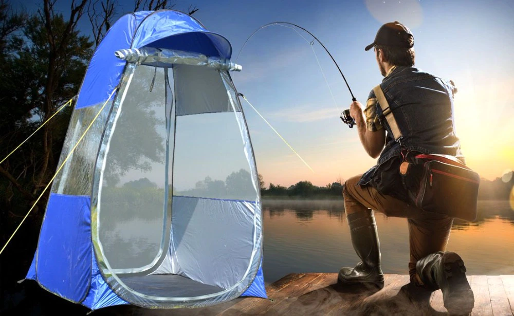 Cheap Goat Tents Pop Up Automatic Portable Spectator Watching Game Moving Beach Wash Room Fishing Privacy Wc Waching Bird Outdoor Camping Tent