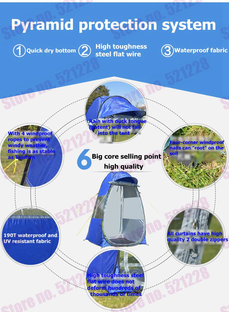 Cheap Goat Tents Pop Up Automatic Portable Spectator Watching Game Moving Beach Wash Room Fishing Privacy Wc Waching Bird Outdoor Camping Tent