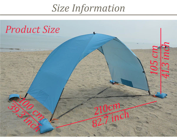 Cheap Goat Tents Portable Beach Tent Cabana Sun Shade Canopy Fishing Shelter Tents Awning Sunshade Strandtent Summer Uv Beach Umbrella Tent