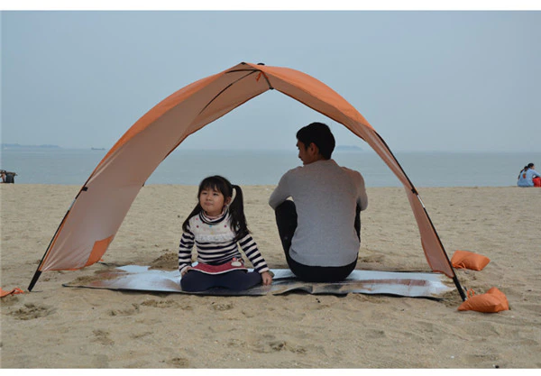 Cheap Goat Tents Portable Beach Tent Cabana Sun Shade Canopy Fishing Shelter Tents Awning Sunshade Strandtent Summer Uv Beach Umbrella Tent