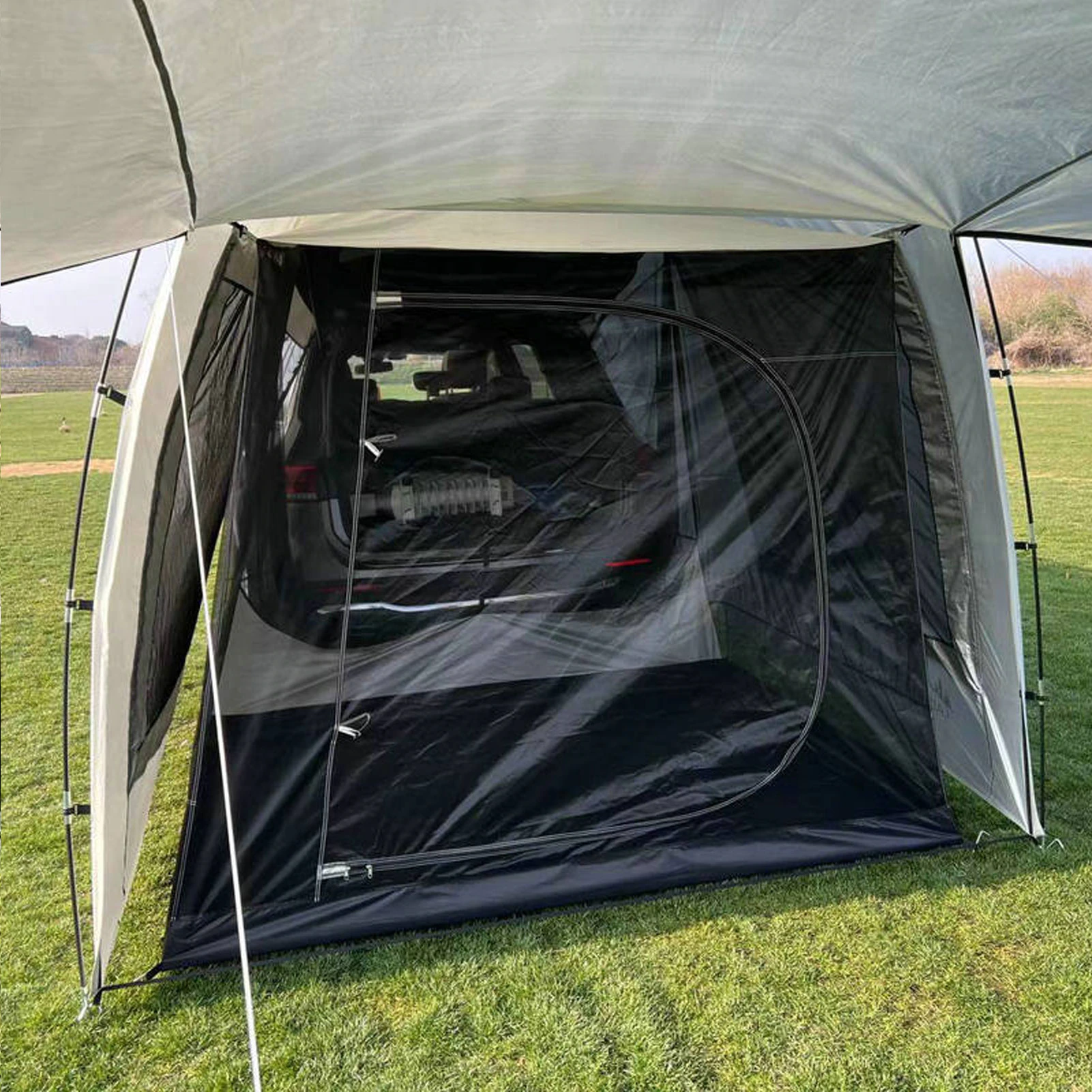 Cheap Goat Tents Portable Car Awning Sun Shelter Outdoor Car Canopy Sun Shade Canopy Tent For Cars Trucks Car Rear Tent Awning Camping Tents