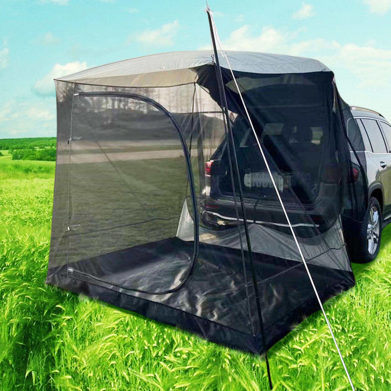 Cheap Goat Tents Portable Car Awning Sun Shelter Outdoor Car Canopy Sun Shade Canopy Tent For Cars Trucks Car Rear Tent Awning Camping Tents