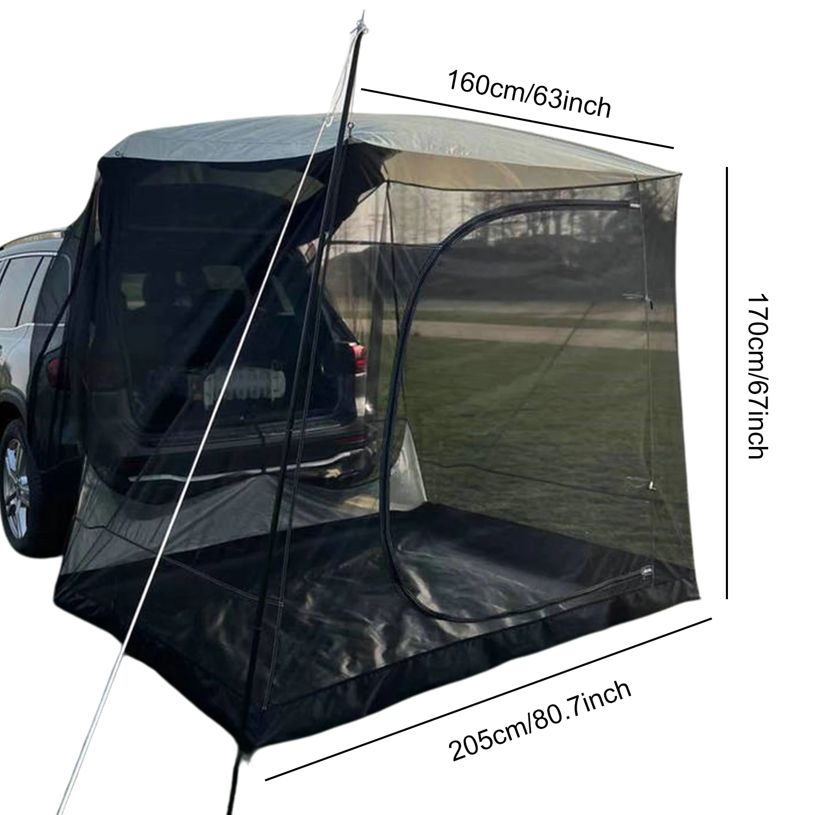 Cheap Goat Tents Portable Car Awning Sun Shelter Outdoor Car Canopy Sun Shade Canopy Tent For Cars Trucks Car Rear Tent Awning Camping Tents