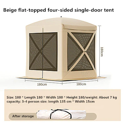 Cheap Goat Tents Portable Folding Mesh Tent Outdoor Free Canopy Mosquito Proof Camping Thickened Explosion