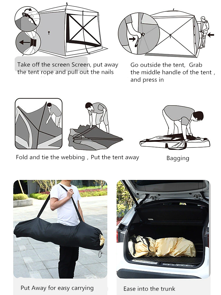Cheap Goat Tents Portable Folding Mesh Tent Outdoor Free Canopy Mosquito Proof Camping Thickened Explosion