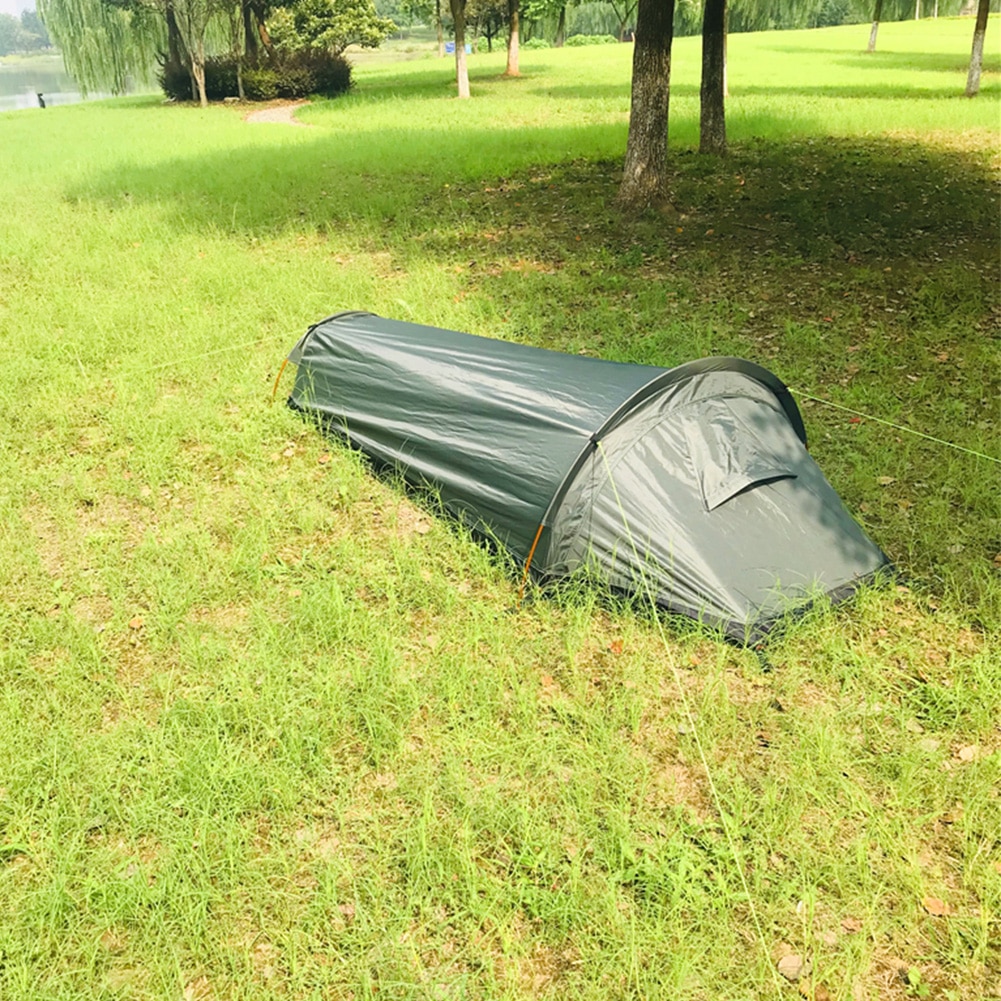 Cheap Goat Tents Single Person Larger Space Canopy Ultralight Bivvy Bag Tent Waterproof Sleeping Bag Cover Bivvy Sack For Outdoor Camping