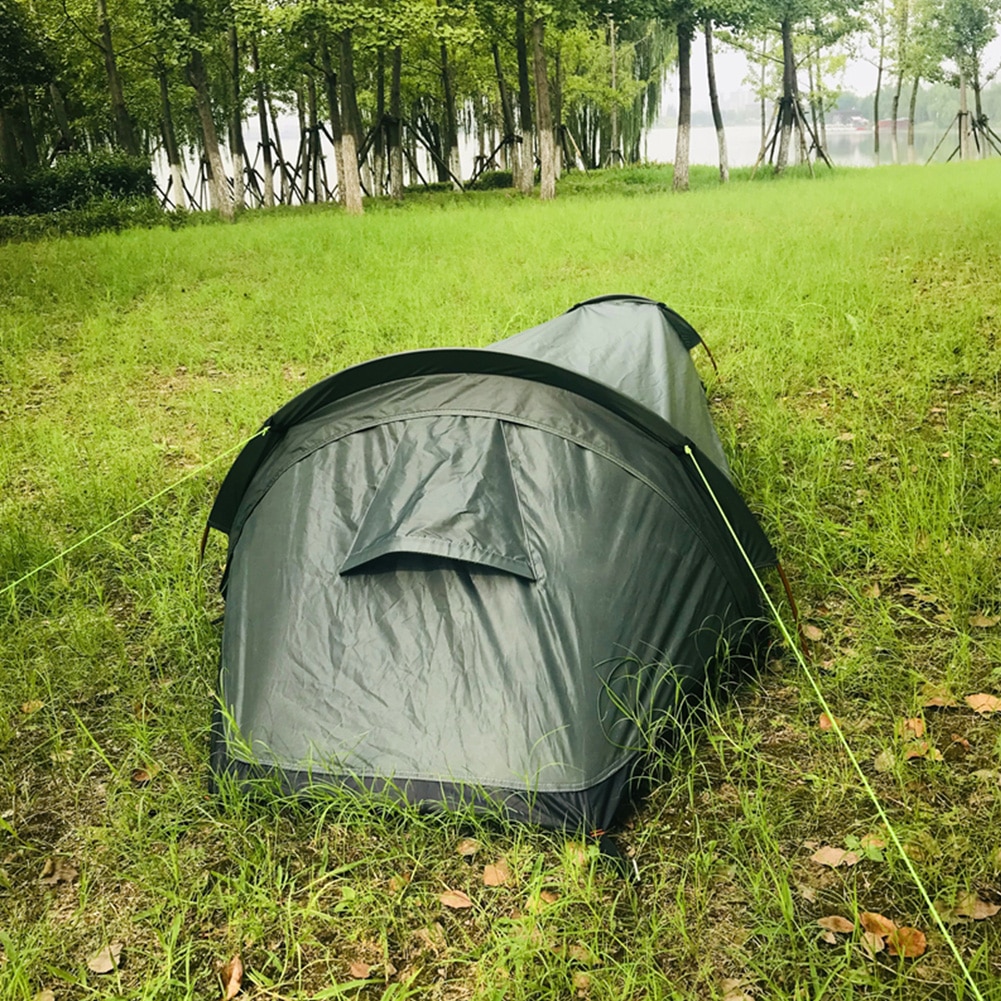 Cheap Goat Tents Single Person Larger Space Canopy Ultralight Bivvy Bag Tent Waterproof Sleeping Bag Cover Bivvy Sack For Outdoor Camping