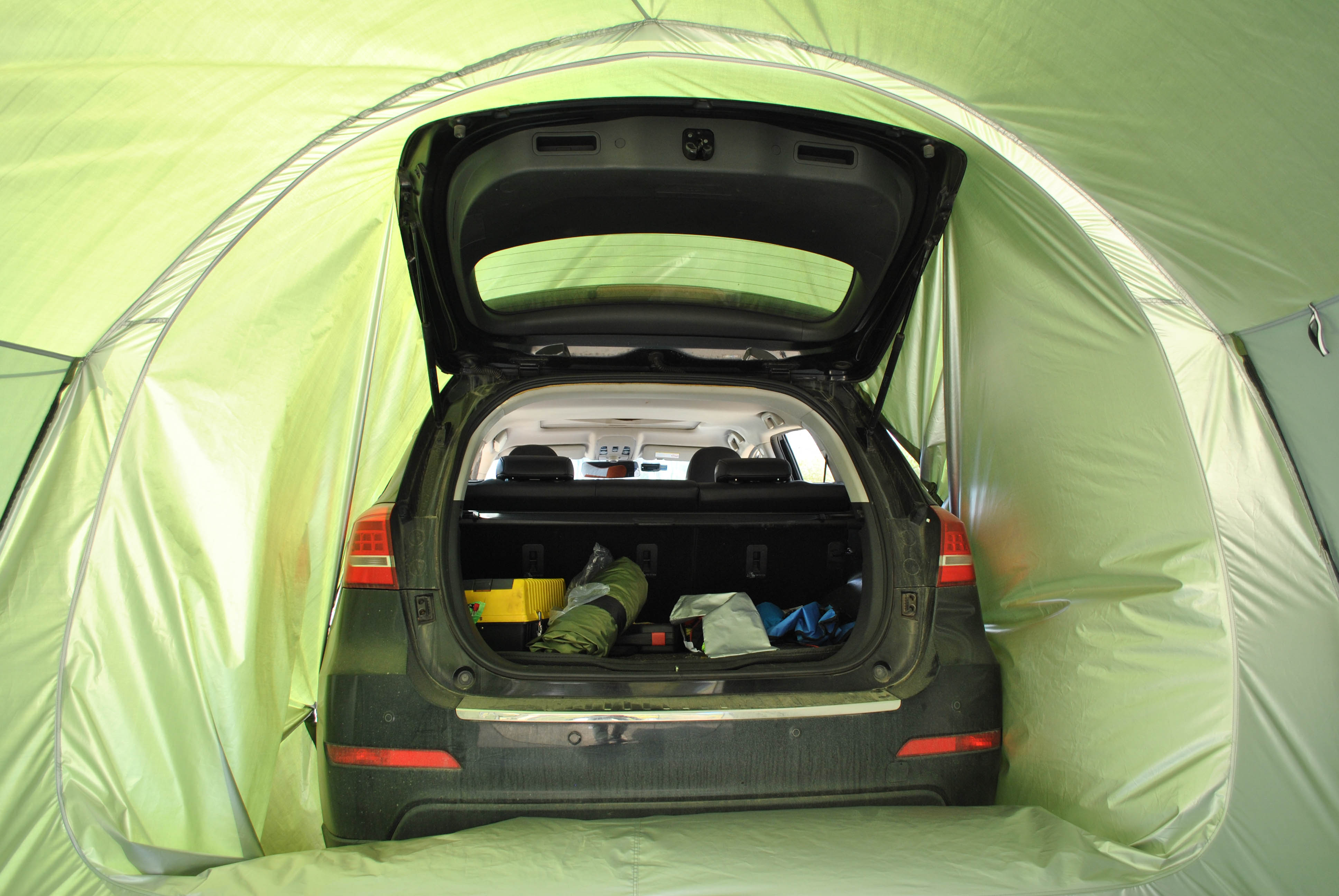 Cheap Goat Tents Suv Car Rear Extension Tent Bicycle Storage Outdoor Camping Beach Silver Coated Waterproof Cycling Hiking Tent With Front Door