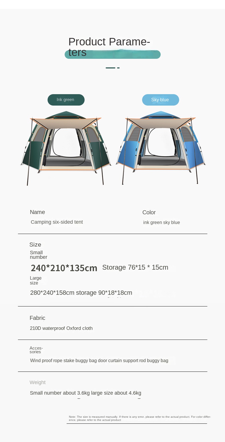 Cheap Goat Tents Tent Outdoor Folding Automatic Rainstorm Hexagonal Tent Thickened Rainproof Camping Equipment Field Camping Shelters
