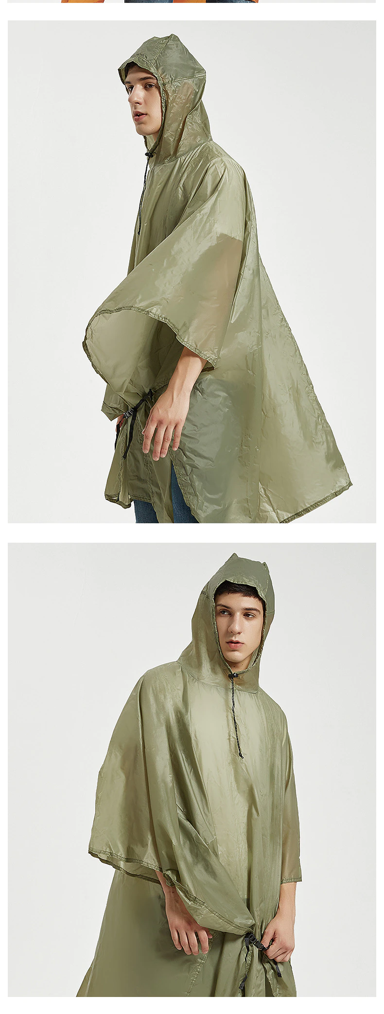 Cheap Goat Tents Ultralight 20d Nylon Rain Jacket Hiking Cycling Raincoat Outdoor Camping Mini Tarp Multifunction Sun Shelter Tarp