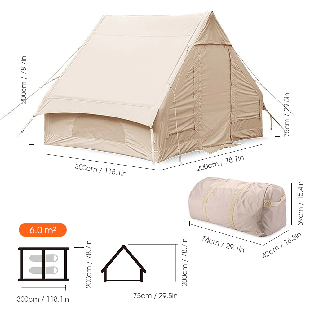 Cheap Goat Tents Waterproof Large Inflatable Tent Oxford Pvc Camping Tent For Fishing Hiking Camping Backpacking 5