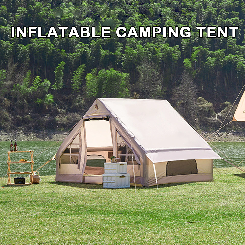 Cheap Goat Tents Waterproof Large Inflatable Tent Oxford Pvc Camping Tent For Fishing Hiking Camping Backpacking 5