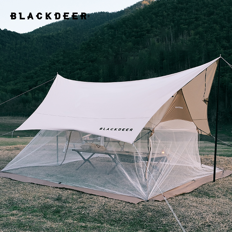 Goat tent camping kerrville tx BLACKDEER Summer canopy anti-mosquito mesh tent 5-8 people field camping picnic ventilation tent camping tenta
