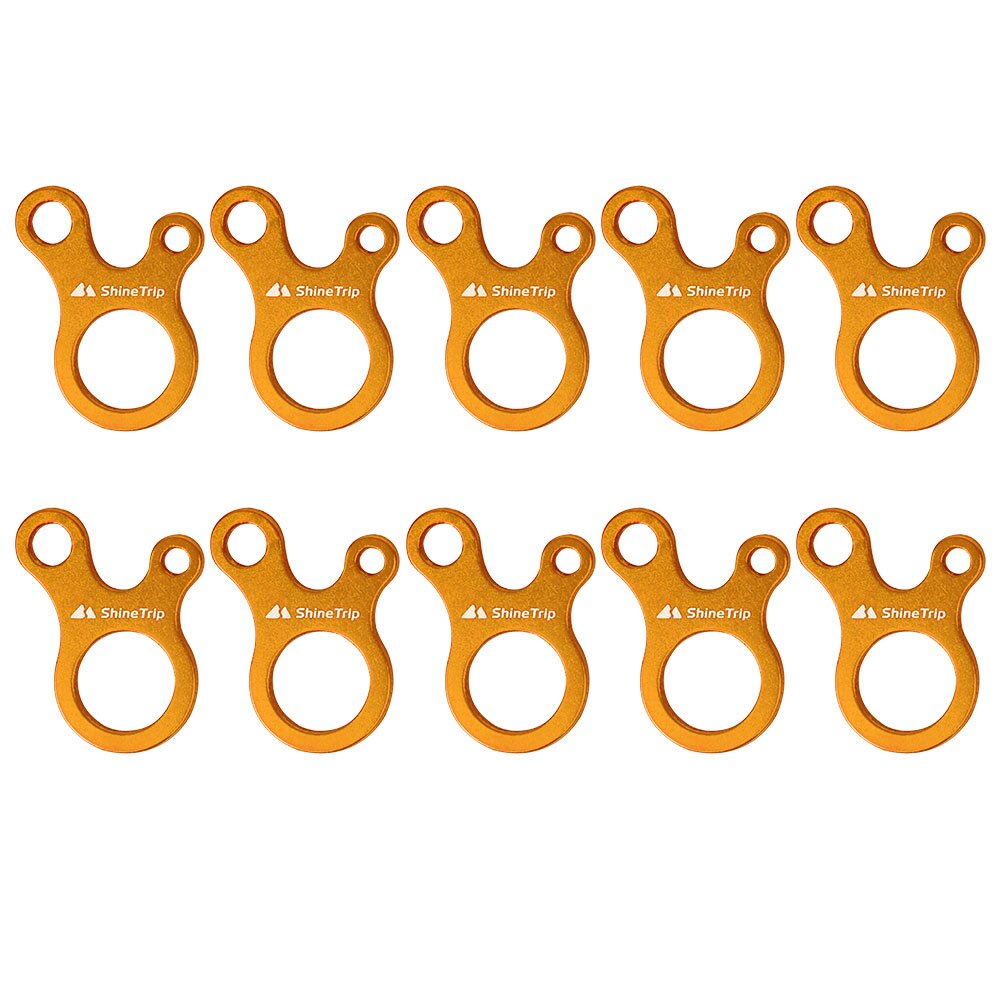 Cheap Goat Tents 10pcs Camping Tent Rope Buckles 3 Hole Aluminium Alloy Parachute Cord Rope Tensioner Fastener Tightening Adjustable Buckles
