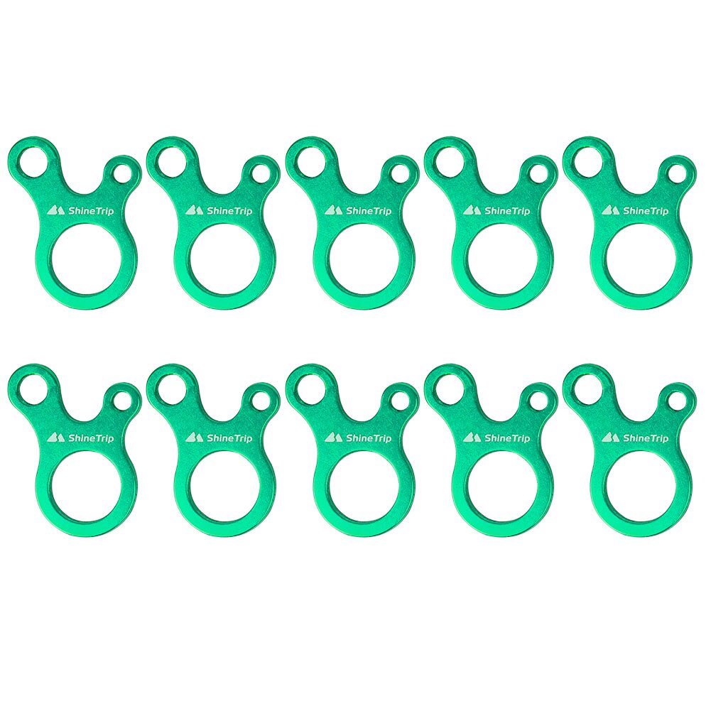 Cheap Goat Tents 10pcs Camping Tent Rope Buckles 3 Hole Aluminium Alloy Parachute Cord Rope Tensioner Fastener Tightening Adjustable Buckles