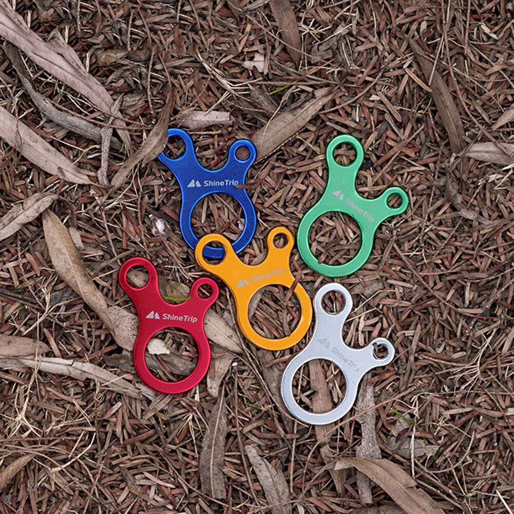 Cheap Goat Tents 10pcs Camping Tent Rope Buckles 3 Hole Aluminium Alloy Parachute Cord Rope Tensioner Fastener Tightening Adjustable Buckles