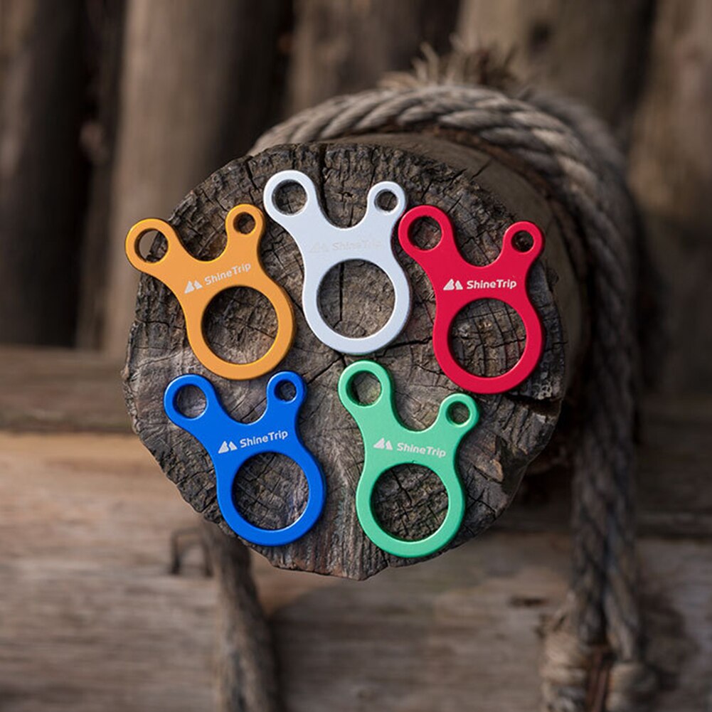 Cheap Goat Tents 10pcs Camping Tent Rope Buckles 3 Hole Aluminium Alloy Parachute Cord Rope Tensioner Fastener Tightening Adjustable Buckles