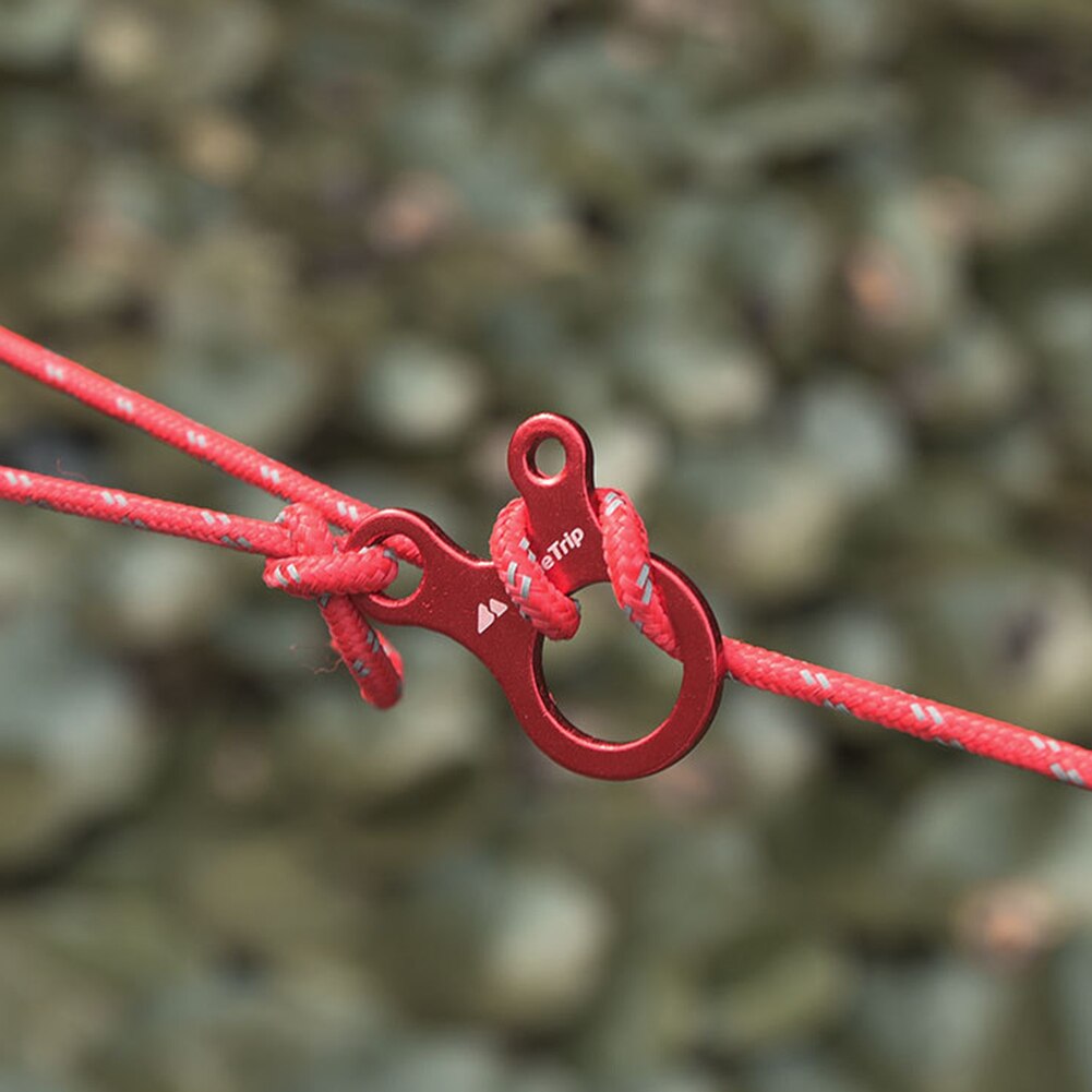 Cheap Goat Tents 10pcs Camping Tent Rope Buckles 3 Hole Aluminium Alloy Parachute Cord Rope Tensioner Fastener Tightening Adjustable Buckles