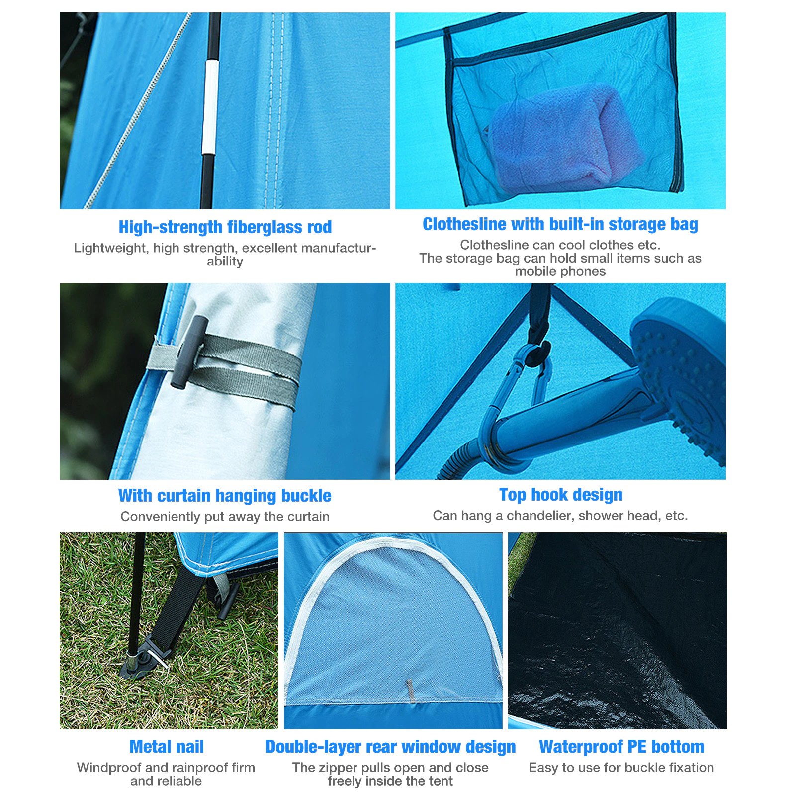 Cheap Goat Tents 130*130*210cm Portable Tent Waterproof Uv Sun Camping Beach Shower Changing Room Shelter Tent Camping Beach Shower Changing Room