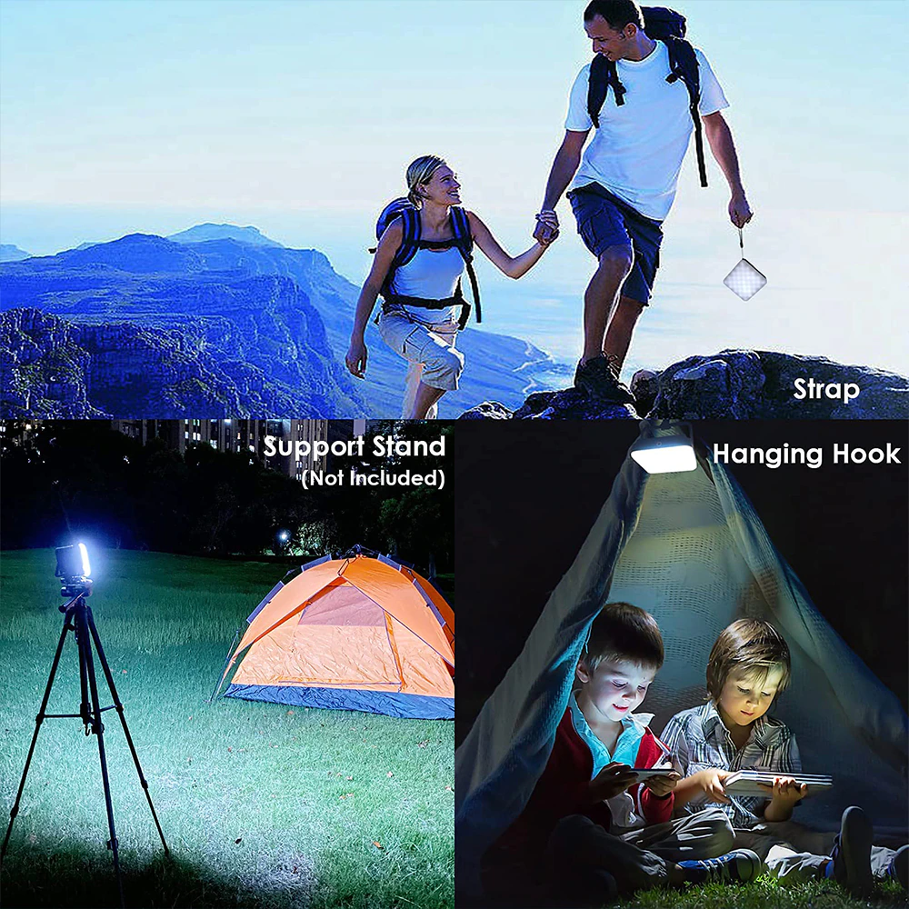Cheap Goat Tents 13500mah Rechargeable Camping Lantern Portable Outdoor Camp Light Magnet Emergency Light Hanging Tent Bulb Powerful Work Lamp