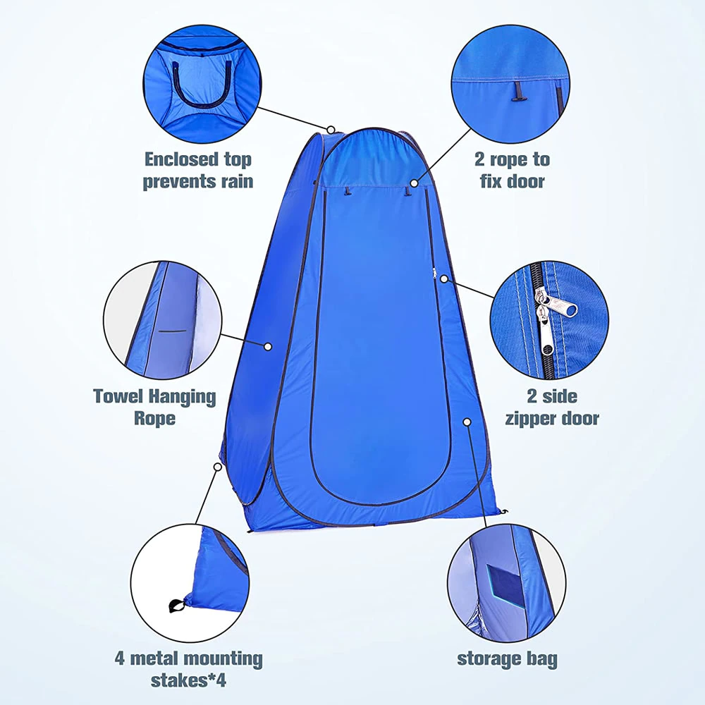 Cheap Goat Tents 150x150x190cm Automatic Shower Toilet Tent Camping For Shower And Toilet Camping Tent Travel Camping Tent For Beach Sun Shelter