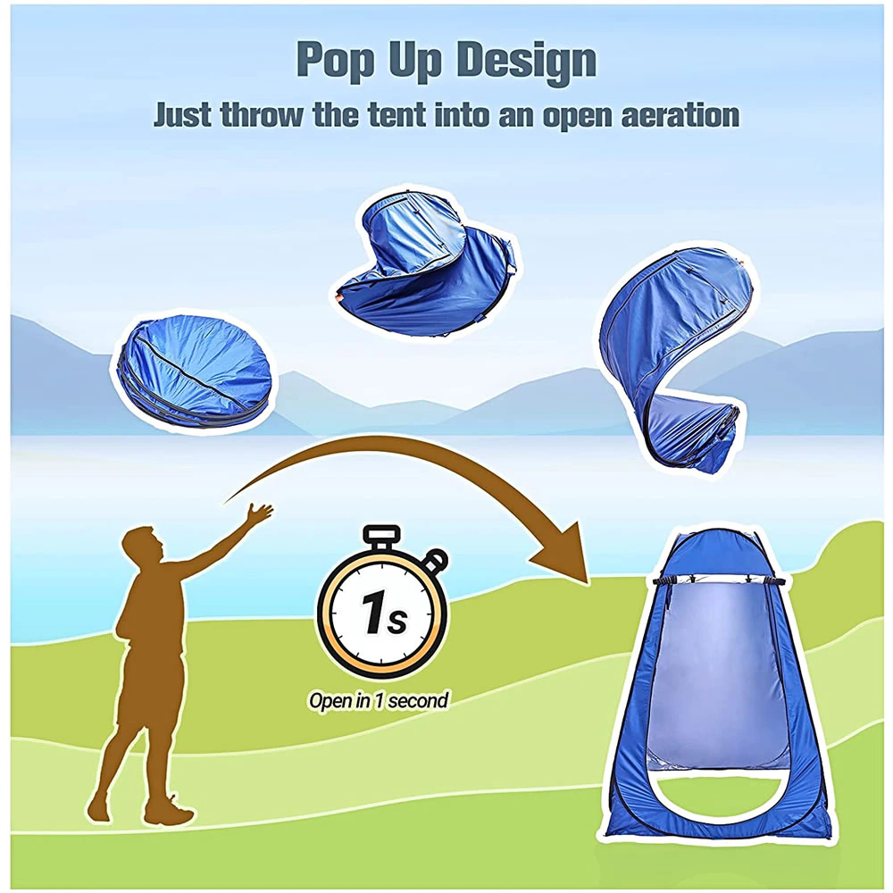Cheap Goat Tents 150x150x190cm Automatic Shower Toilet Tent Camping For Shower And Toilet Camping Tent Travel Camping Tent For Beach Sun Shelter