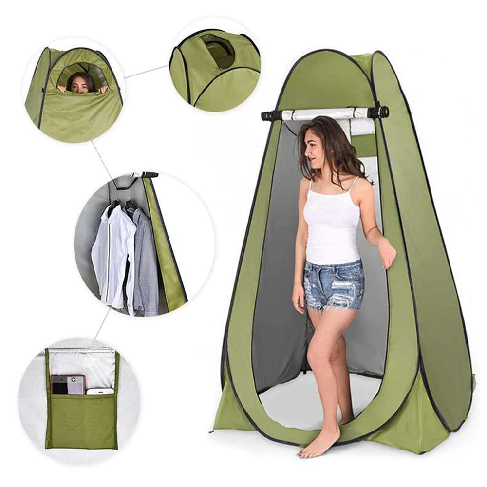 Cheap Goat Tents 150x150x190cm Automatic Shower Toilet Tent Camping For Shower And Toilet Camping Tent Travel Camping Tent For Beach Sun Shelter