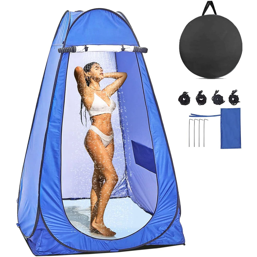 Cheap Goat Tents 150x150x190cm Automatic Shower Toilet Tent Camping For Shower And Toilet Camping Tent Travel Camping Tent For Beach Sun Shelter
