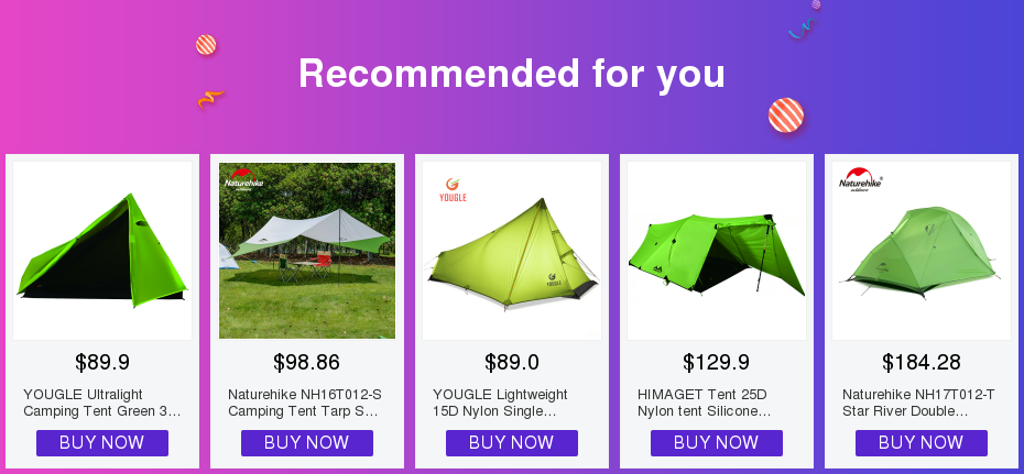 Cheap Goat Tents 15d Double Layer One Men Single Person Tunnel Backpacking Tent 3 Season For Camping Hiking Travelling Ultralight Silicone Coated