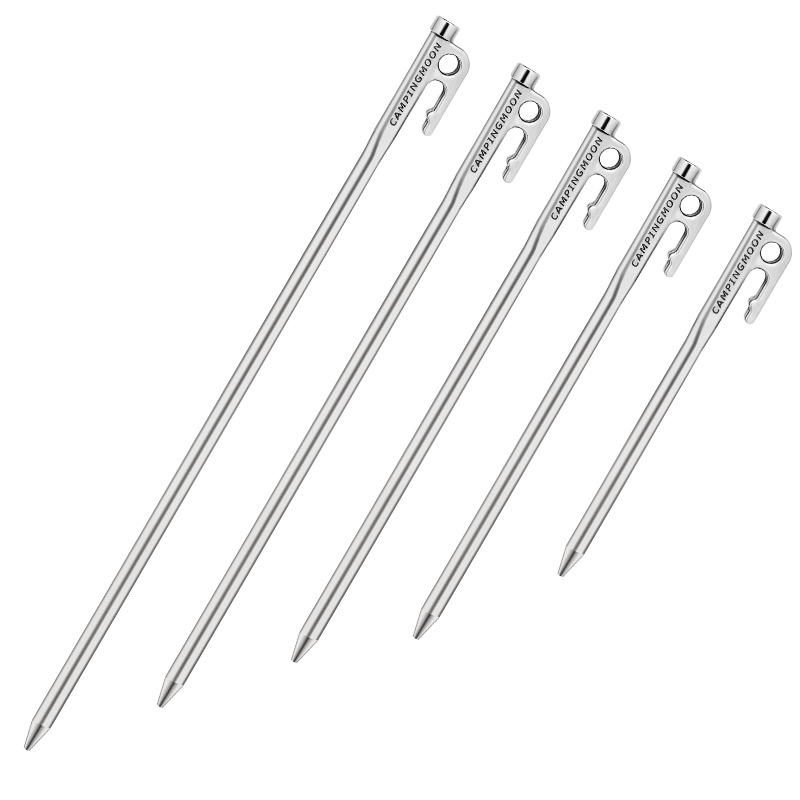 Cheap Goat Tents 1pcs Reinforced Stainless Steel Ground Nail Tent Lengthened And Thickened Camp Nail 420 Steel Forged Camp Nail