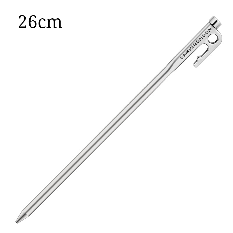 Cheap Goat Tents 1pcs Reinforced Stainless Steel Ground Nail Tent Lengthened And Thickened Camp Nail 420 Steel Forged Camp Nail