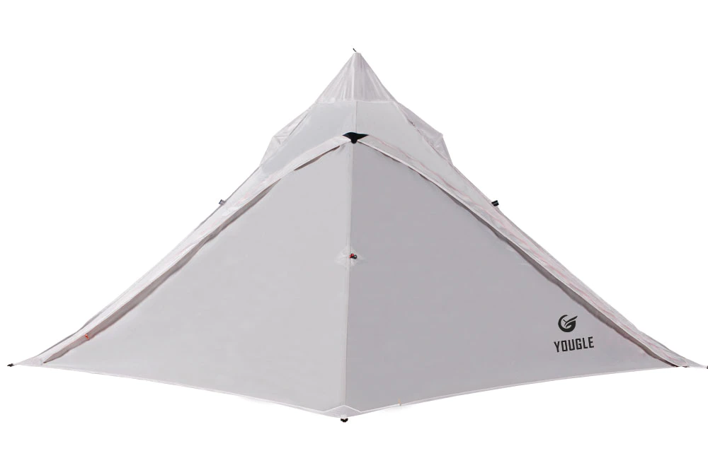 Cheap Goat Tents 20d One Layer 3 Men Three Person Backpacking Tent 3 Season For Camping Hiking Trekking Travelling Ultralight Silicone Coated