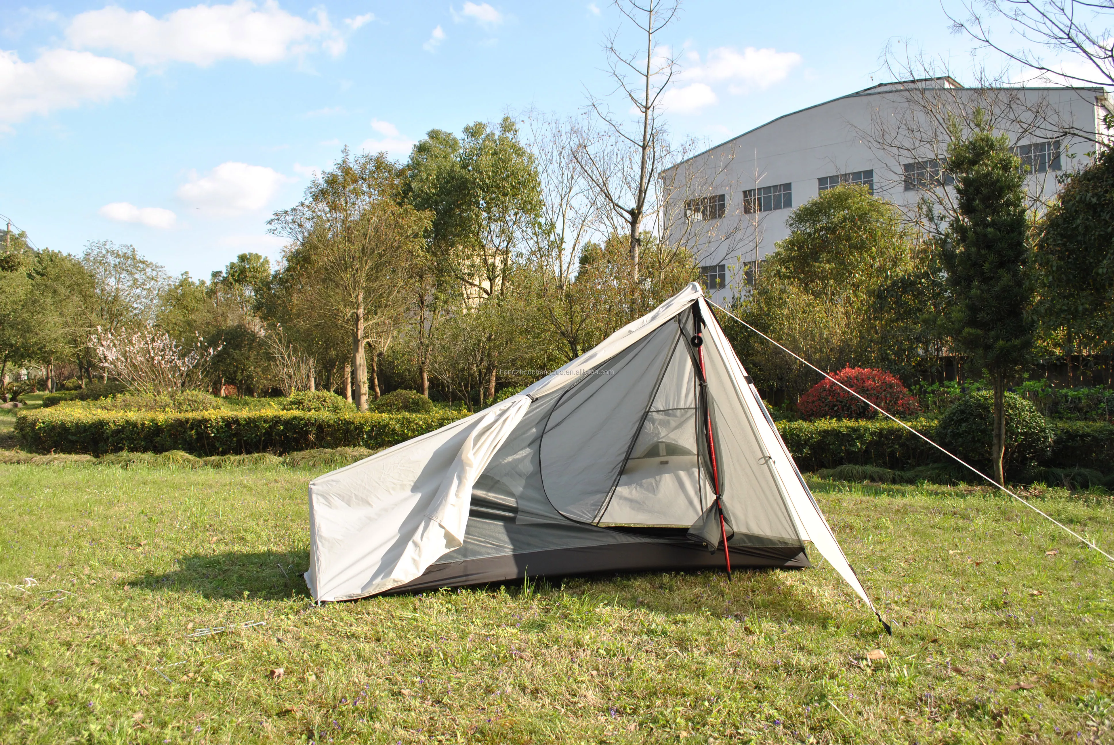Cheap Goat Tents 20d Silicone Coated Ultralight Tarp Tent, 1 Person Camping Tent, Czx