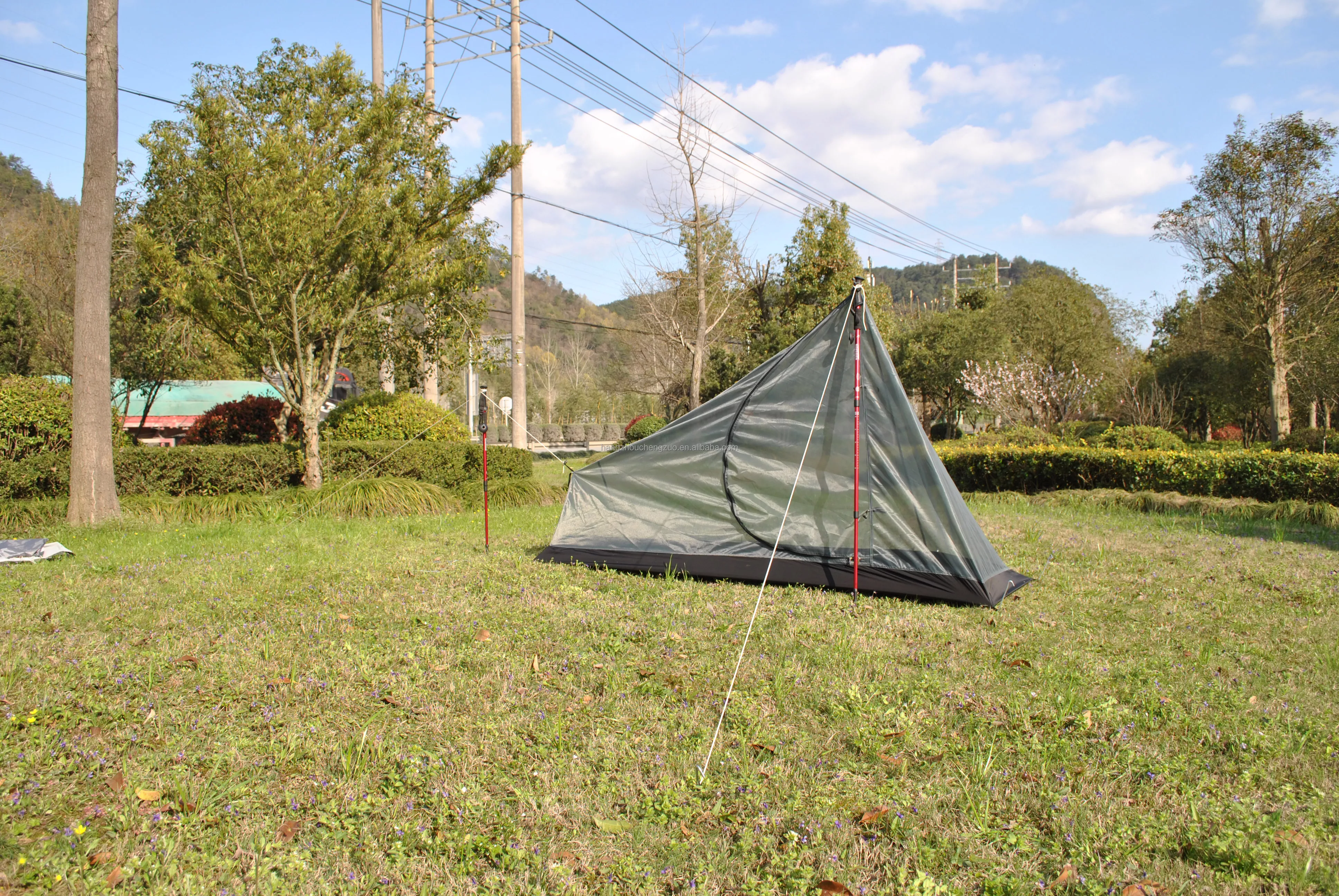 Cheap Goat Tents 20d Silicone Coated Ultralight Tarp Tent, 1 Person Camping Tent, Czx