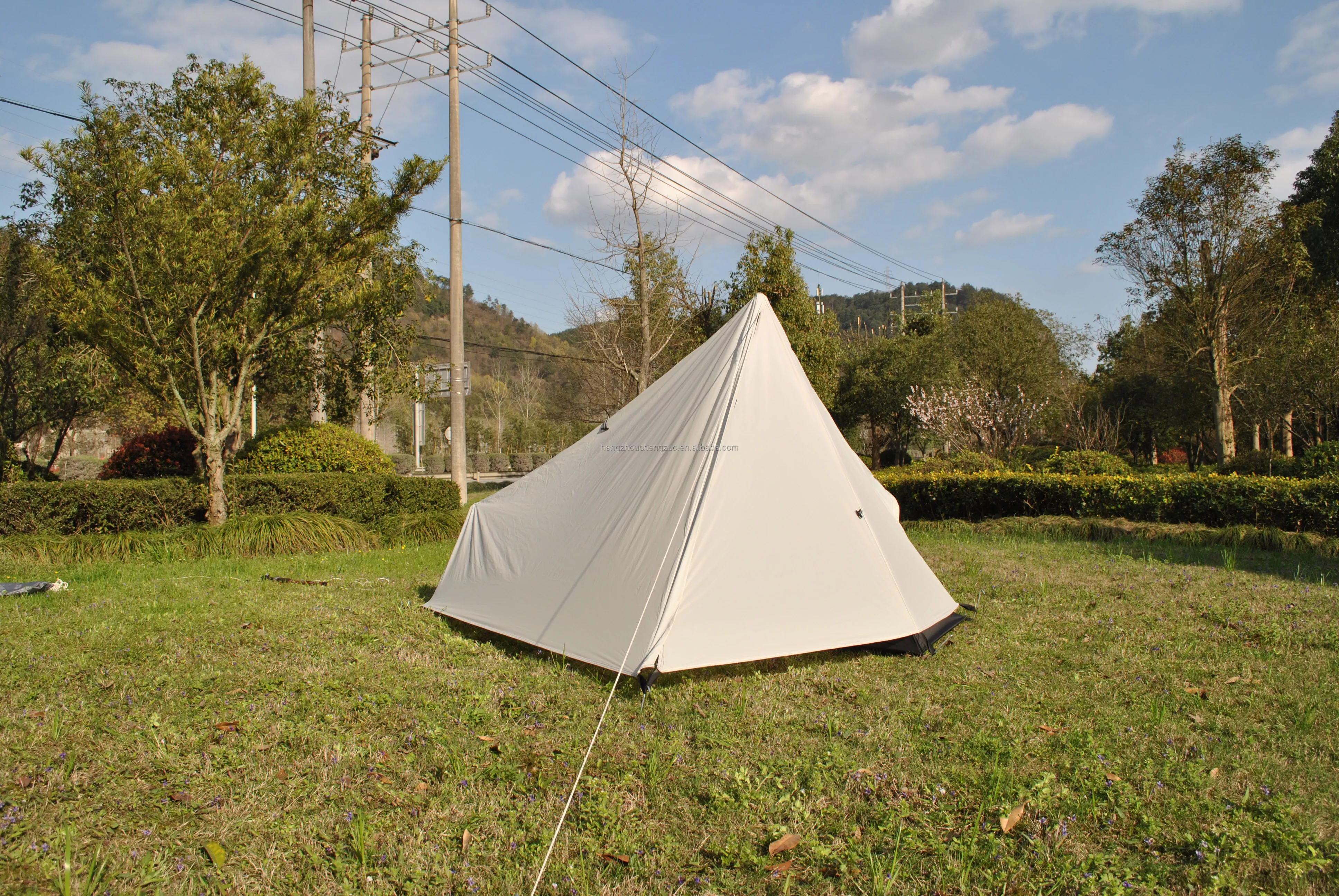 Cheap Goat Tents 20d Silicone Coated Ultralight Tarp Tent, 1 Person Camping Tent, Czx