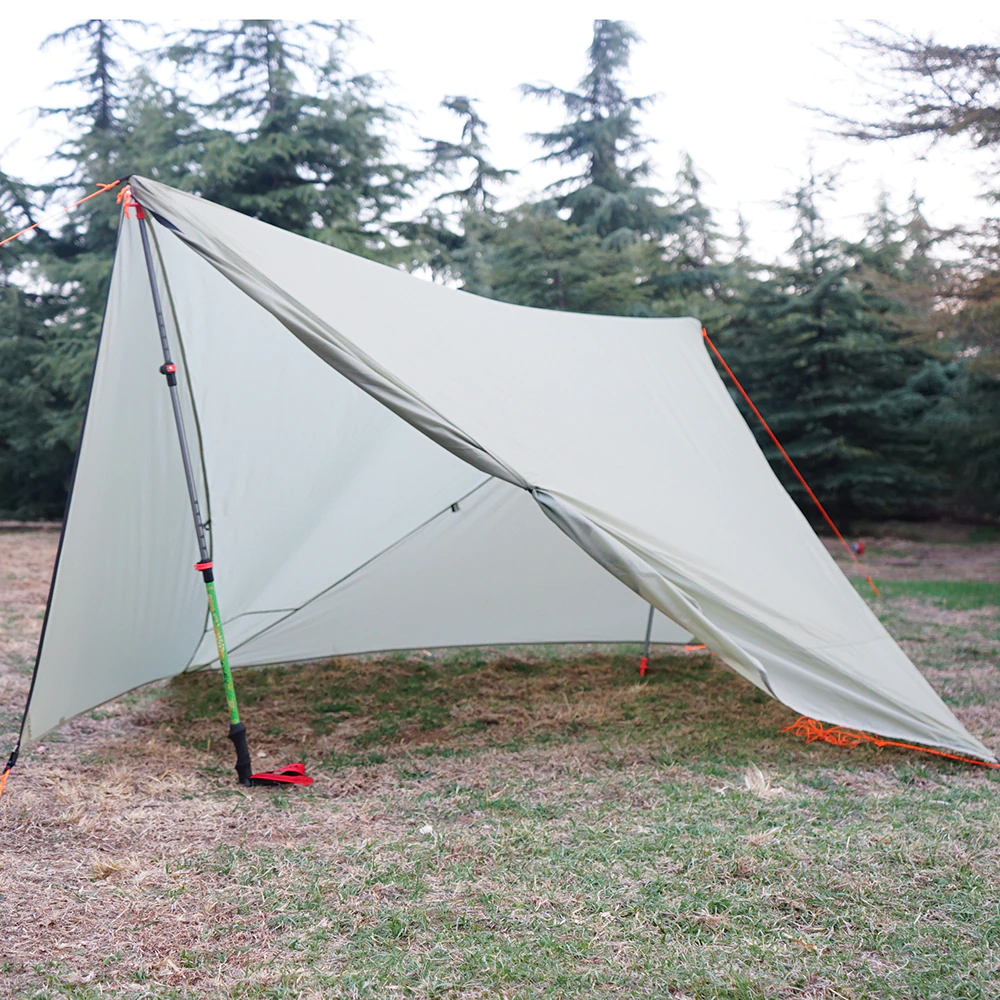 Cheap Goat Tents 20d Silnylon Ultralight Flysheet Outdoor Camping Tent Waterproof Rainfly Backyard Uv Protection Sun Shelter Canopy Trap Autumn