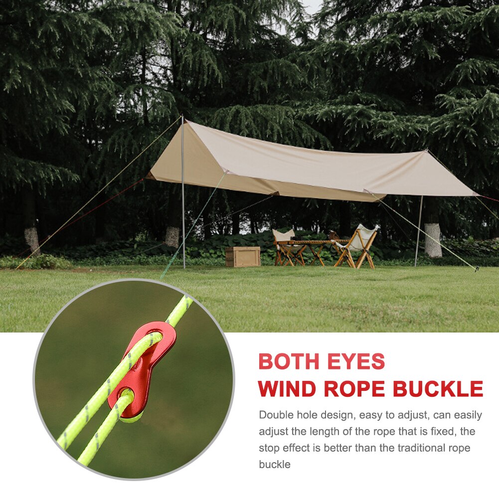 Cheap Goat Tents 20pcs Outdoor Camping Tent Aluminum Rope Paracord Fixed Buckle Fastener Kit