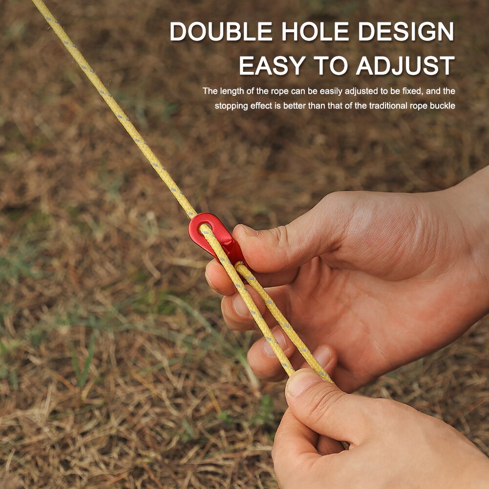 Cheap Goat Tents 20pcs Outdoor Camping Tent Aluminum Rope Paracord Fixed Buckle Fastener Kit