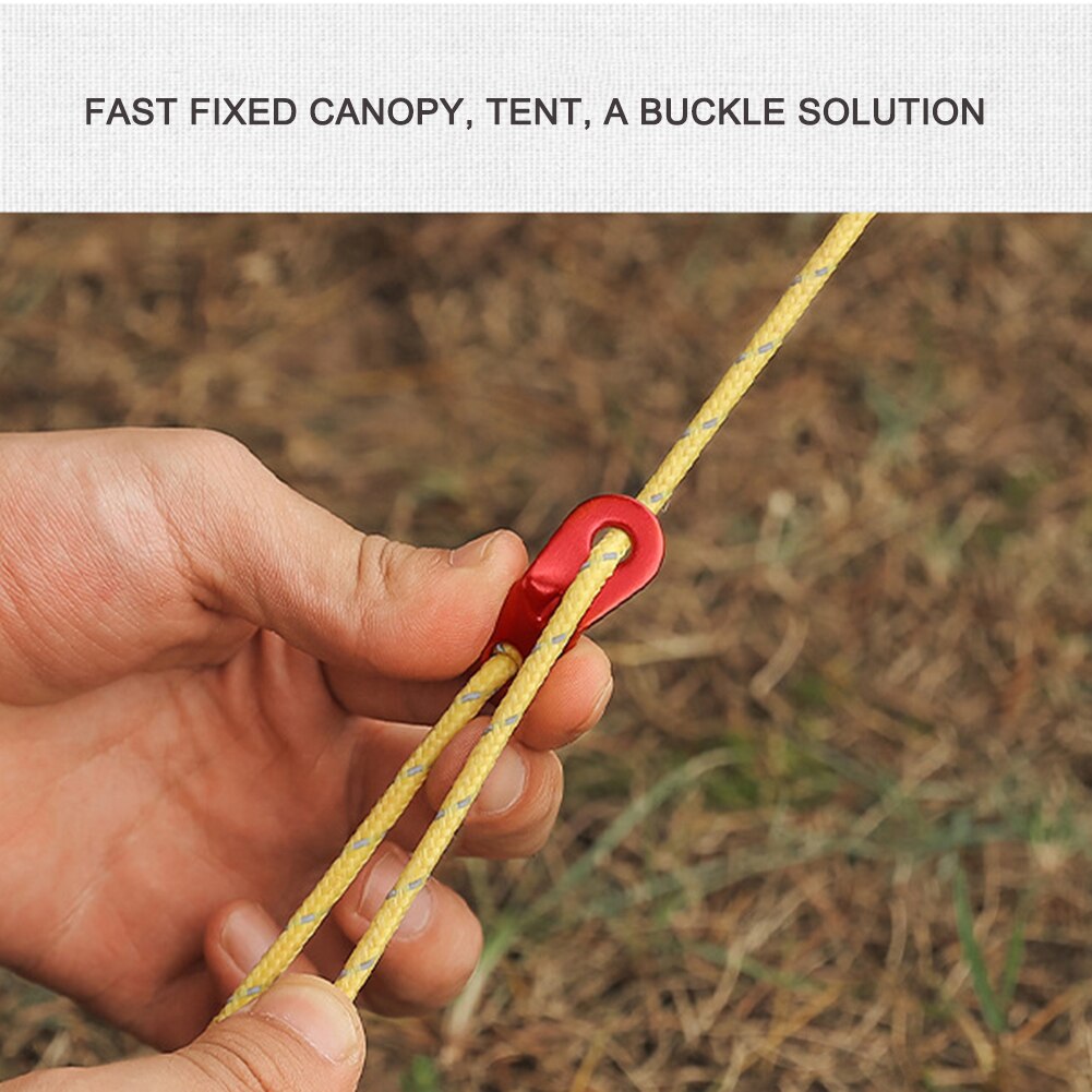 Cheap Goat Tents 20pcs Outdoor Camping Tent Aluminum Rope Paracord Fixed Buckle Fastener Kit