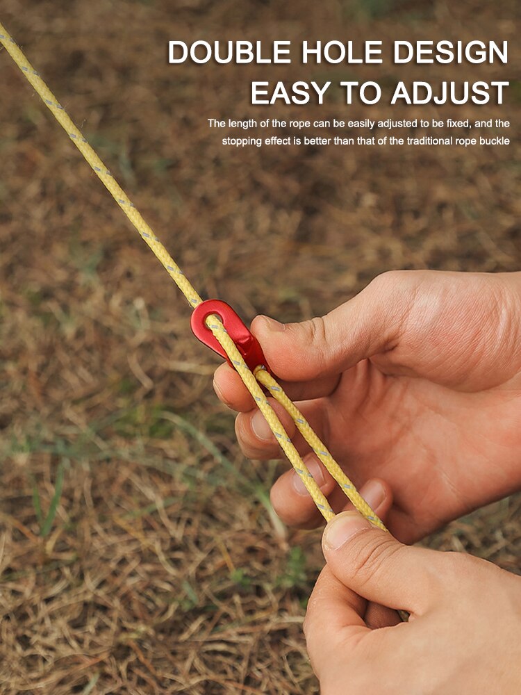 Cheap Goat Tents 20pcs Outdoor Camping Tent Aluminum Rope Paracord Fixed Buckle Fastener Kit