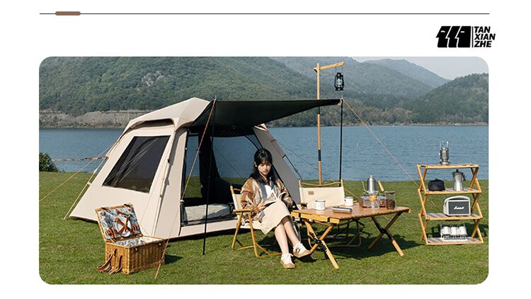 Cheap Goat Tents 210x210cm Outdoor Camping Pop Up Tent Waterproof Sunshade For 3