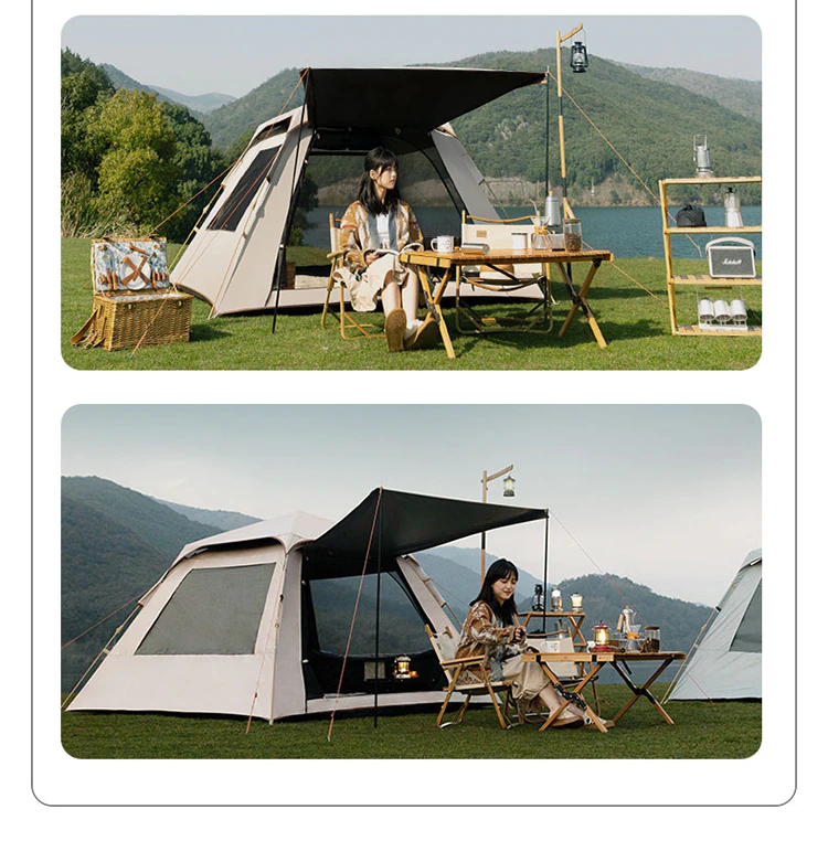 Cheap Goat Tents 210x210cm Outdoor Camping Pop Up Tent Waterproof Sunshade For 3